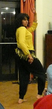 Dancer in Raziya's group. Photo © Yvonne Hewett