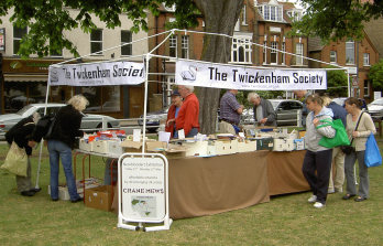 Twick Soc stall with new banners