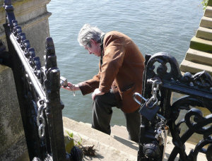 Tony McSweeny capturing Hidden Twickenham. Picture by Yvonne Hewett
